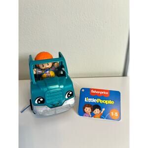 Fisher Price Little People Push-Along Toy Pick-Up Truck with Figure